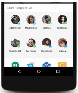 Direct Share Feature in Android Marshmallow